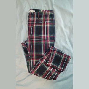 Plaid skinny pants